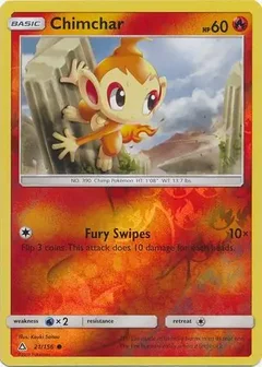Chimchar Reverse Holo 21
