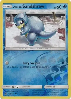 Alolan Sandshrew Reverse Holo 28