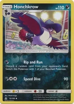 Honchkrow Reverse Holo 72
