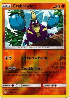 Crabrawler Reverse Holo 104