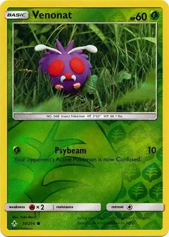 Venonat Reverse Holo 10