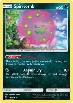Spiritomb Holo 112
