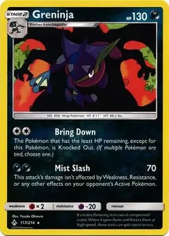 Greninja Reverse Holo 117