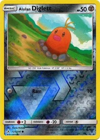 Alolan Diglett Reverse Holo