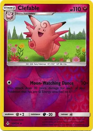 Clefable Reverse Holo