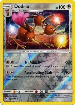 Dodrio Reverse Holo 151