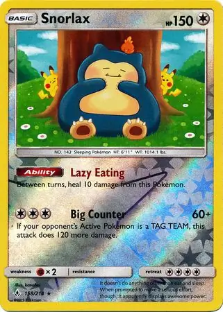 Snorlax Reverse Holo