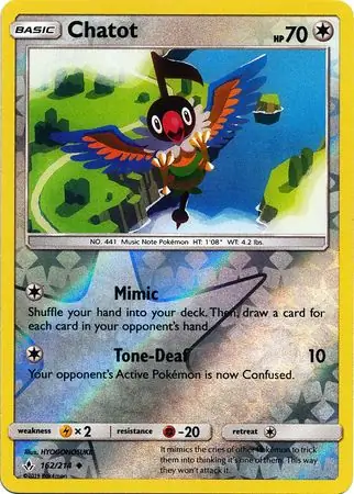 Chatot Reverse Holo