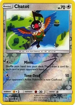 Chatot Reverse Holo 162