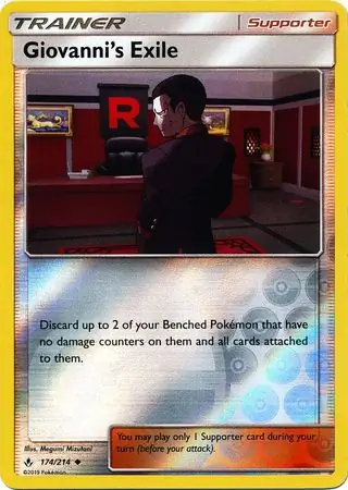 Giovanni's Exile Reverse Holo