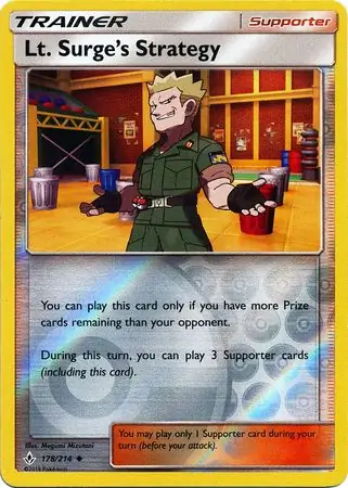 Lt. Surge's Strategy Reverse Holo