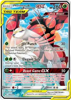 Full Art Pheromosa & Buzzwole GX 192