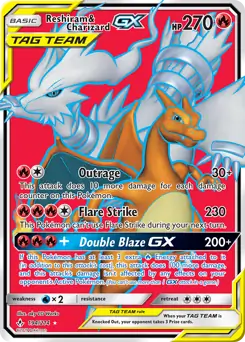 Full Art Reshiram & Charizard GX
