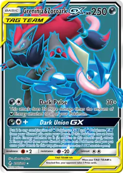 Full Art Greninja & Zoroark GX