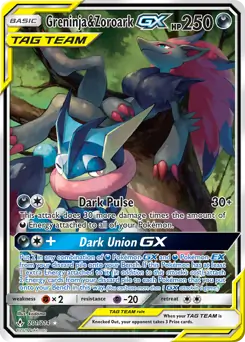 Full Art Greninja & Zoroark GX