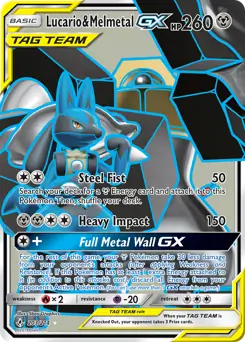 Full Art Lucario & Melmetal GX