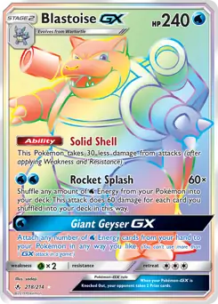 Blastoise GX Secret