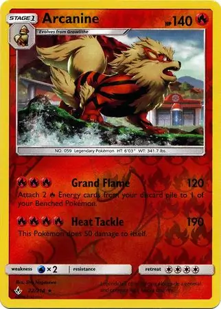 Arcanine Reverse Holo