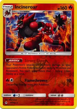 Incineroar Reverse Holo