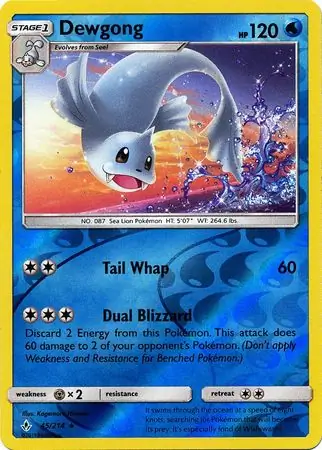 Dewgong Reverse Holo