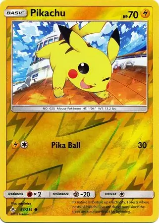 Pikachu Reverse Holo