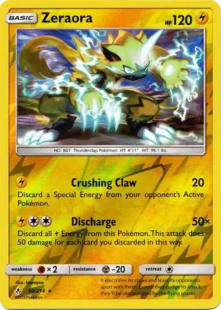 Zeraora Reverse Holo