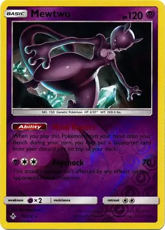 Mewtwo Reverse Holo