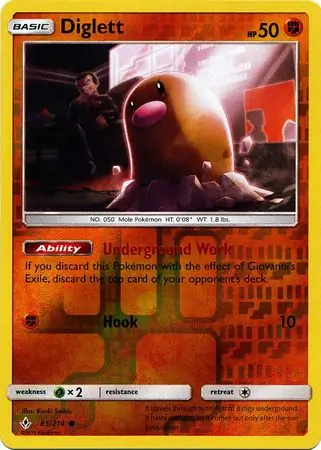 Diglett Reverse Holo