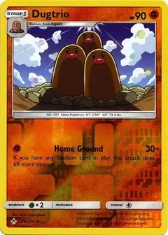 Dugtrio Reverse Holo 86