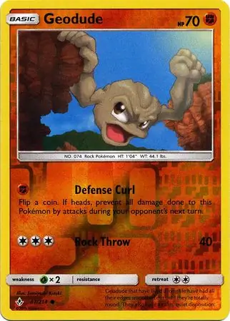 Geodude Reverse Holo