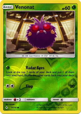 Venonat Reverse Holo