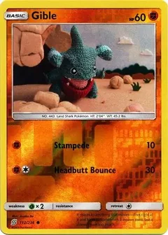 Gible Reverse Holo 112