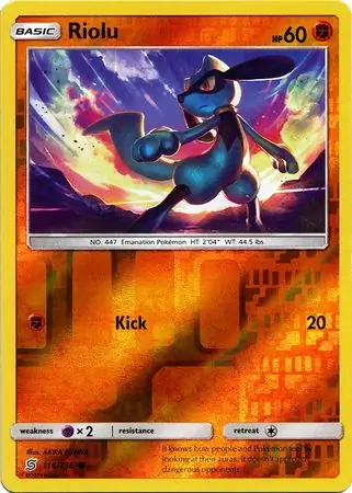 Riolu Reverse Holo