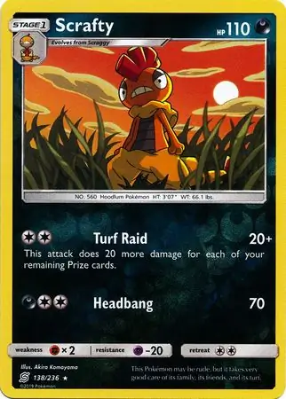 Scrafty Reverse Holo