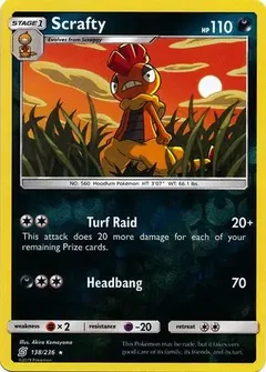 Scrafty Reverse Holo 138