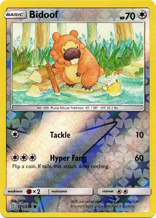 Bidoof Reverse Holo
