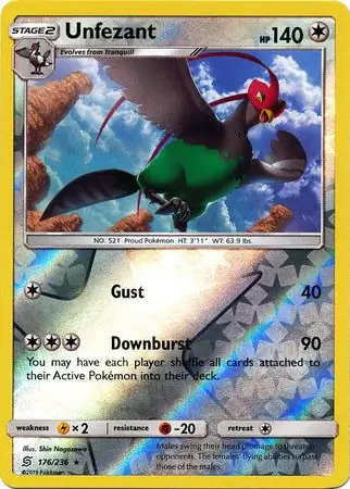 Unfezant Reverse Holo