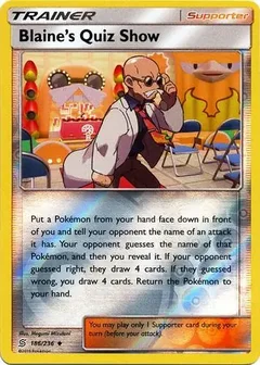 Blaine's Quiz Show Reverse Holo 186