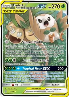 Rowlet & Alolan Exeggutor GX 1