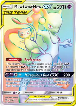 Mewtwo & Mew GX Secret