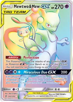 Mewtwo & Mew GX Secret 242