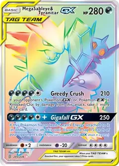 Mega Sableye & Tyranitar GX Secret 245