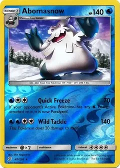 Abomasnow Reverse Holo 42
