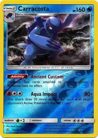 Carracosta Reverse Holo