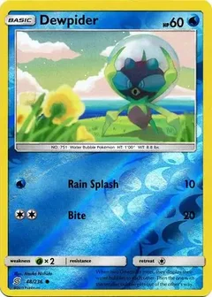 Dewpider Reverse Holo 48