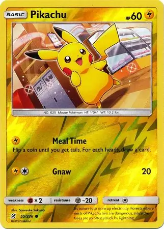 Pikachu Reverse Holo