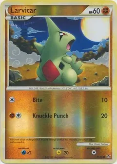 Larvitar Reverse Holo 51