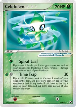 PokeDATA - Check current Pokemon card values for Celebi ex 117!
