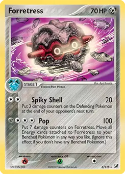 Forretress, Unseen Forces #6 Pokémon card