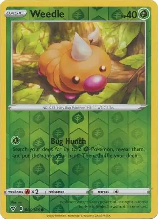 Weedle Reverse Holo
